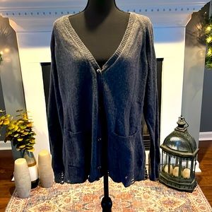 The Kooples Distressed Cardigan